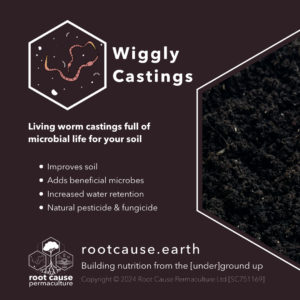 Wiggly Castings - Living worm castings full of microbial life for your soil. Product image.